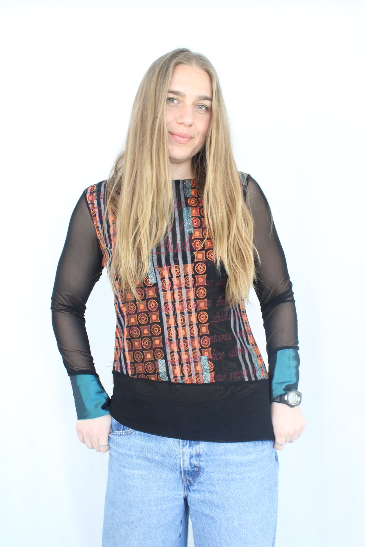 Juo - Vintage Mesh Top