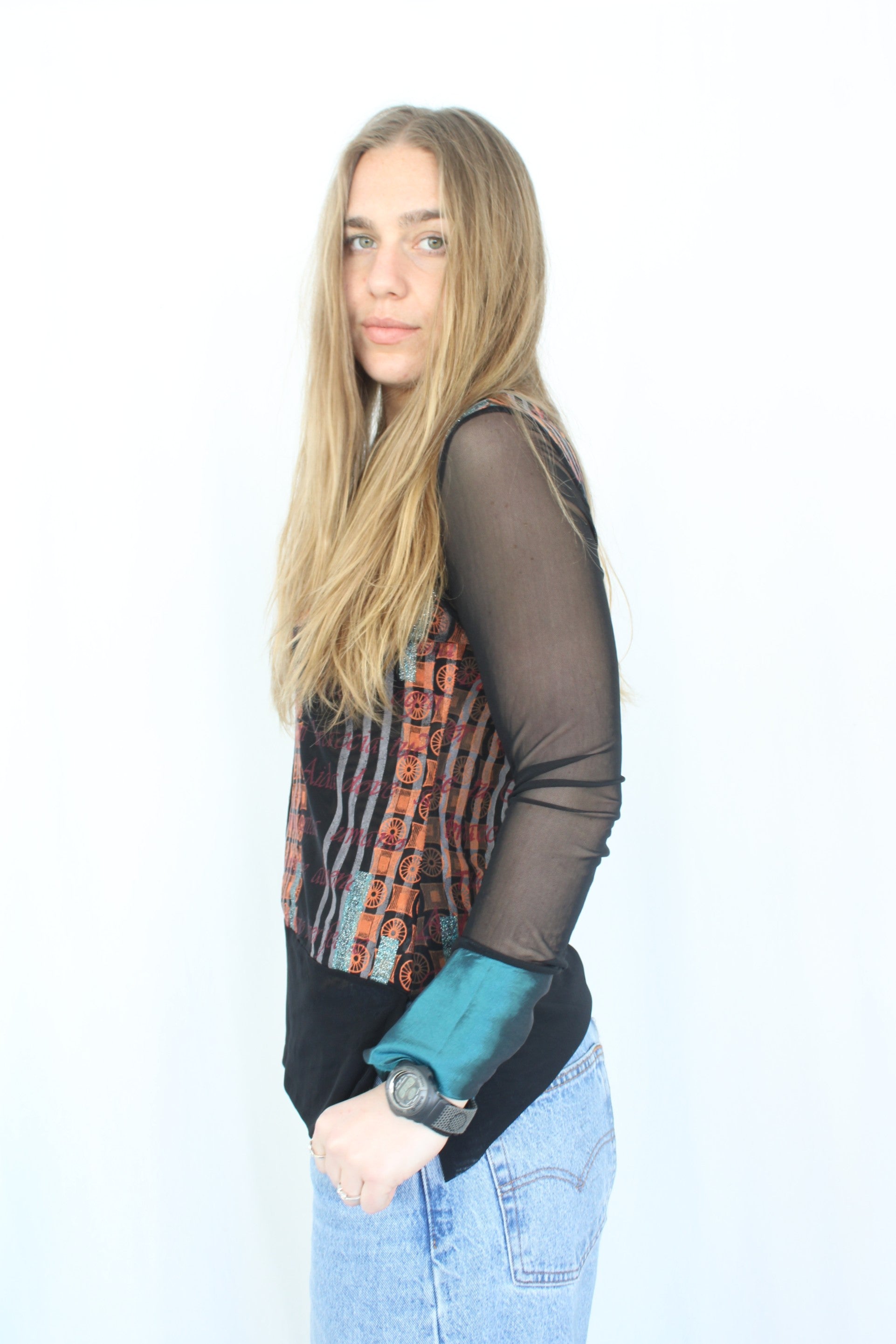 Juo - Vintage Mesh Top