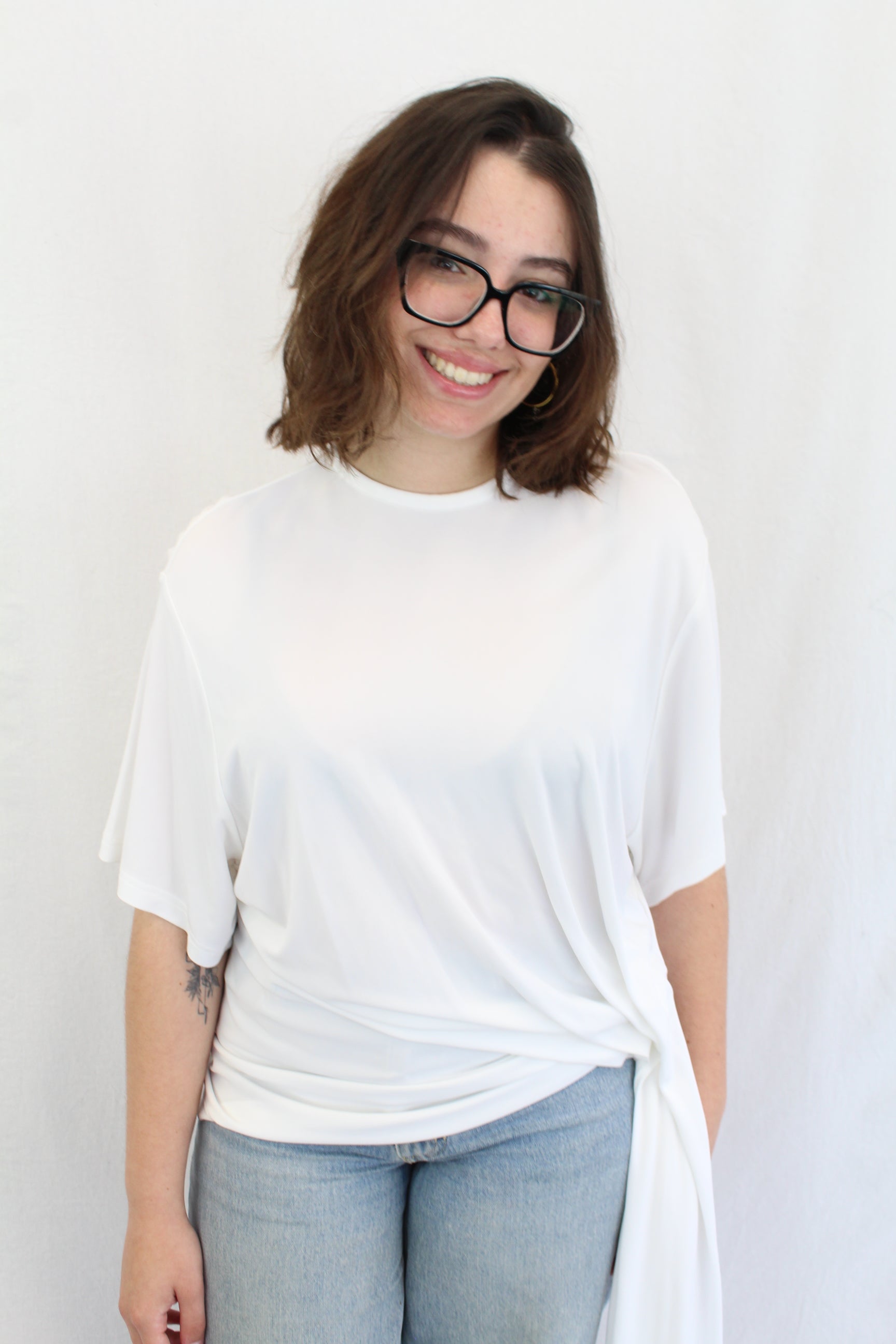 Christopher Esber - Side Cowl Drape Extension Tee