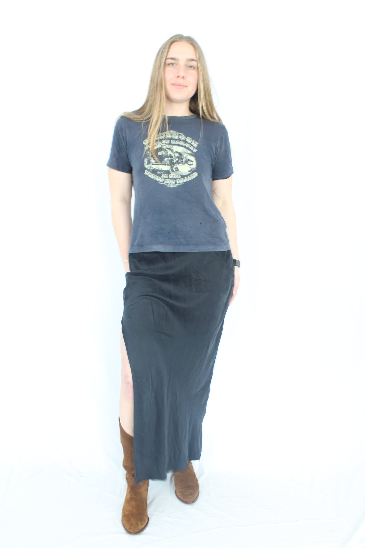 Liam - Cupro Slip Skirt