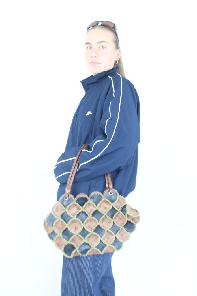 Vintage Leather Patch Bag