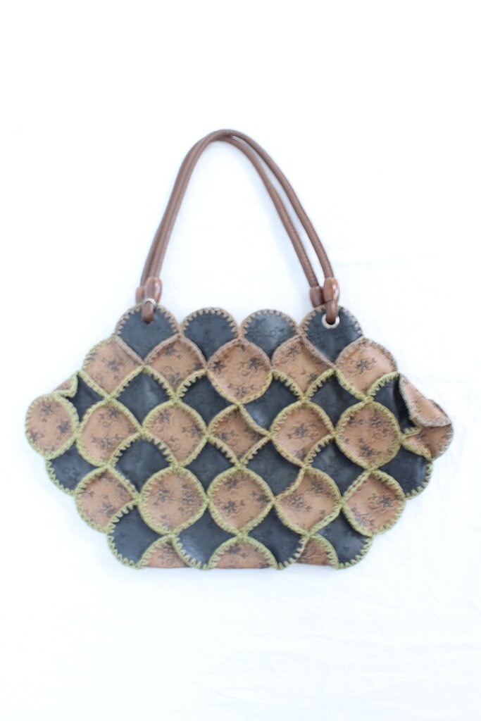 Vintage Leather Patch Bag