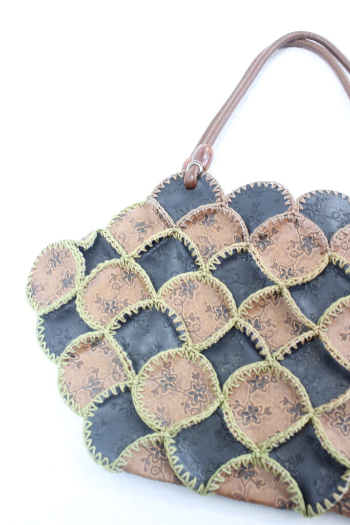 Vintage Leather Patch Bag