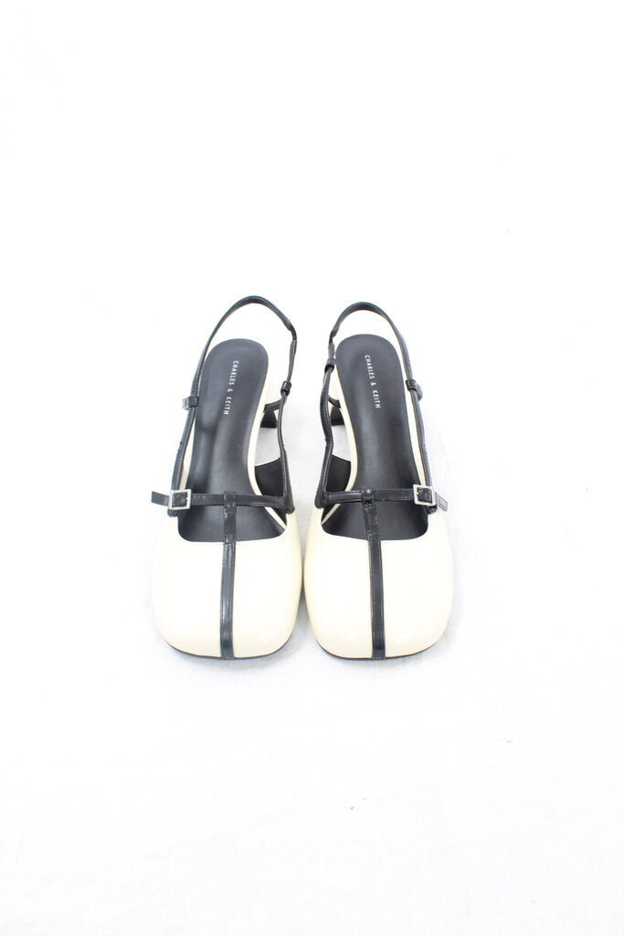 Charles & Keith - Square Toe Slingbacks