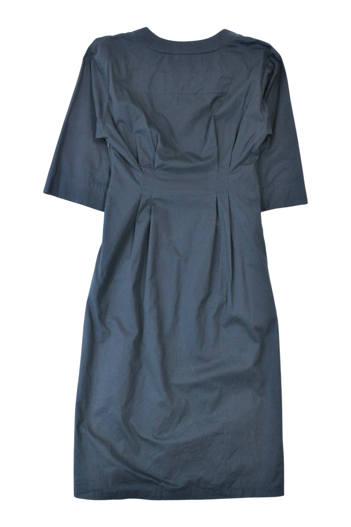 Shjark - 100% Cotton Pleat Midi Dress