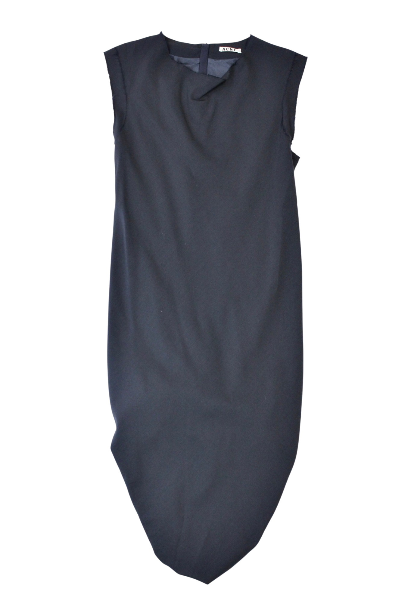 Acne - Raw Edge Wool Midi Dress
