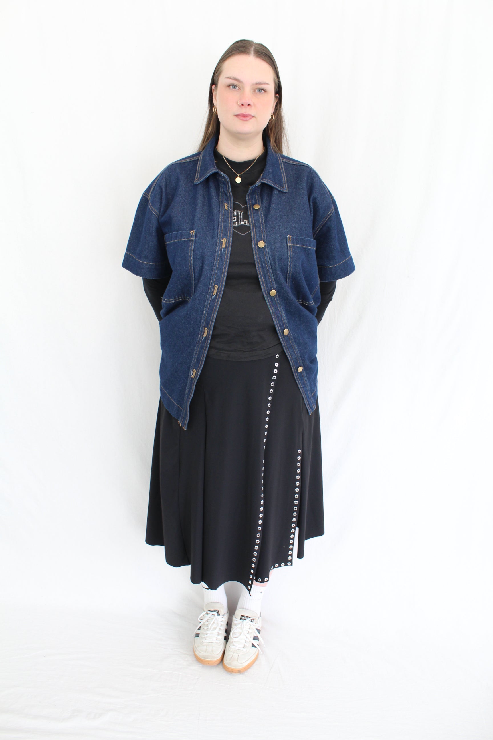Paula Ryan - Eyelet Midi Skirt