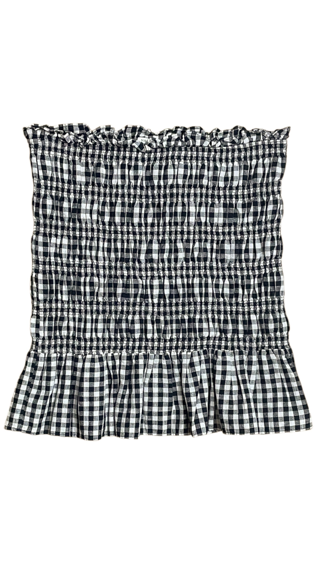 Marle - Gingham Strapless Top