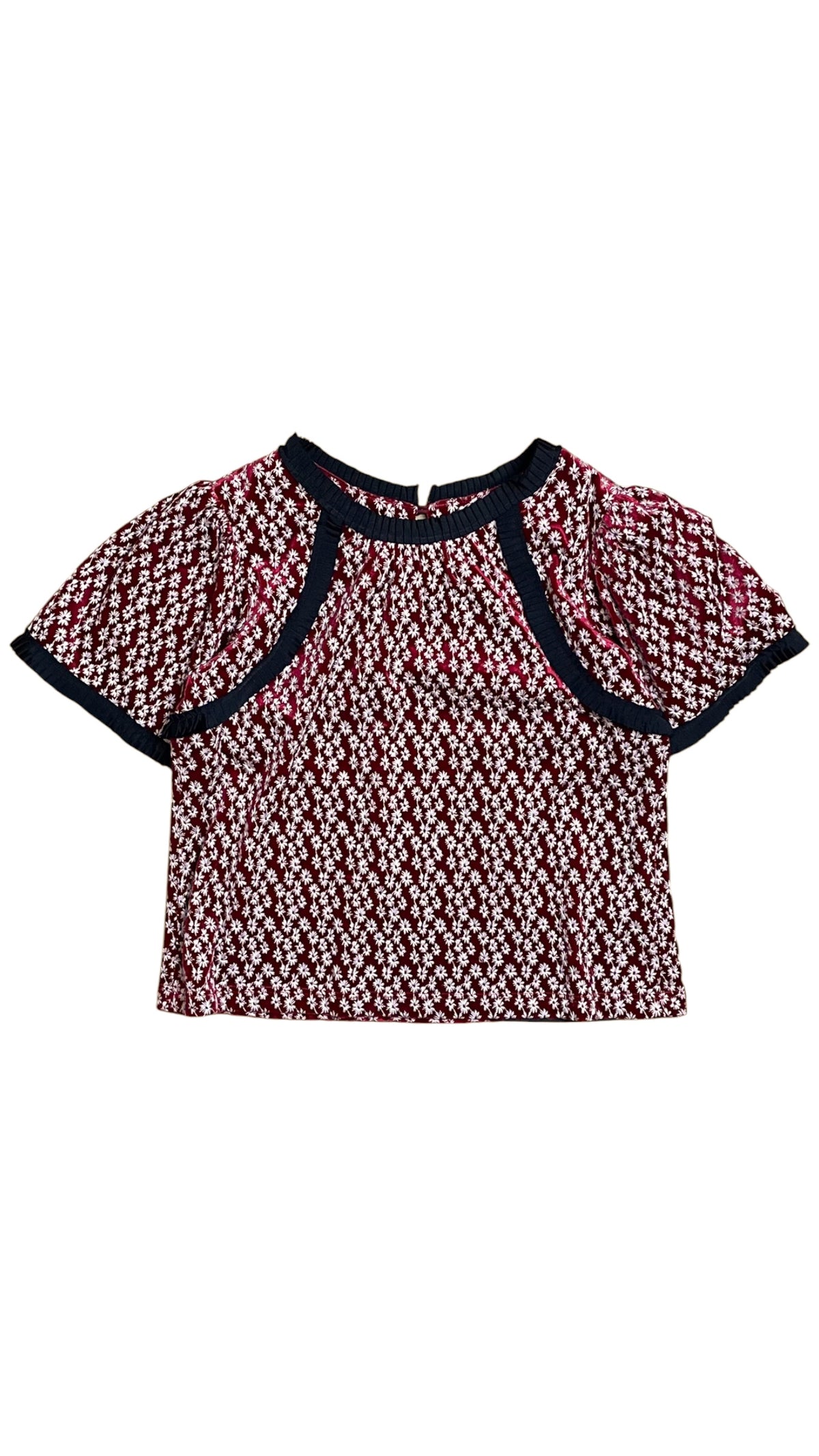 Trelise Cooper - Red Velvet Floral Top