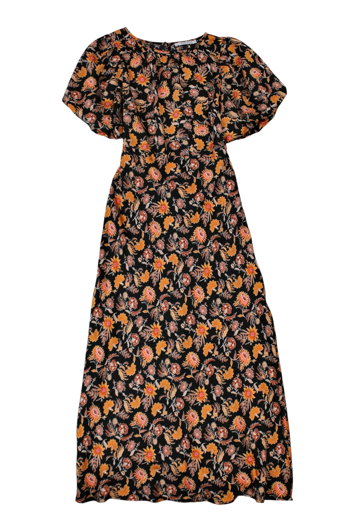 Stories Be Told - Patterned Satin Maxi Dress