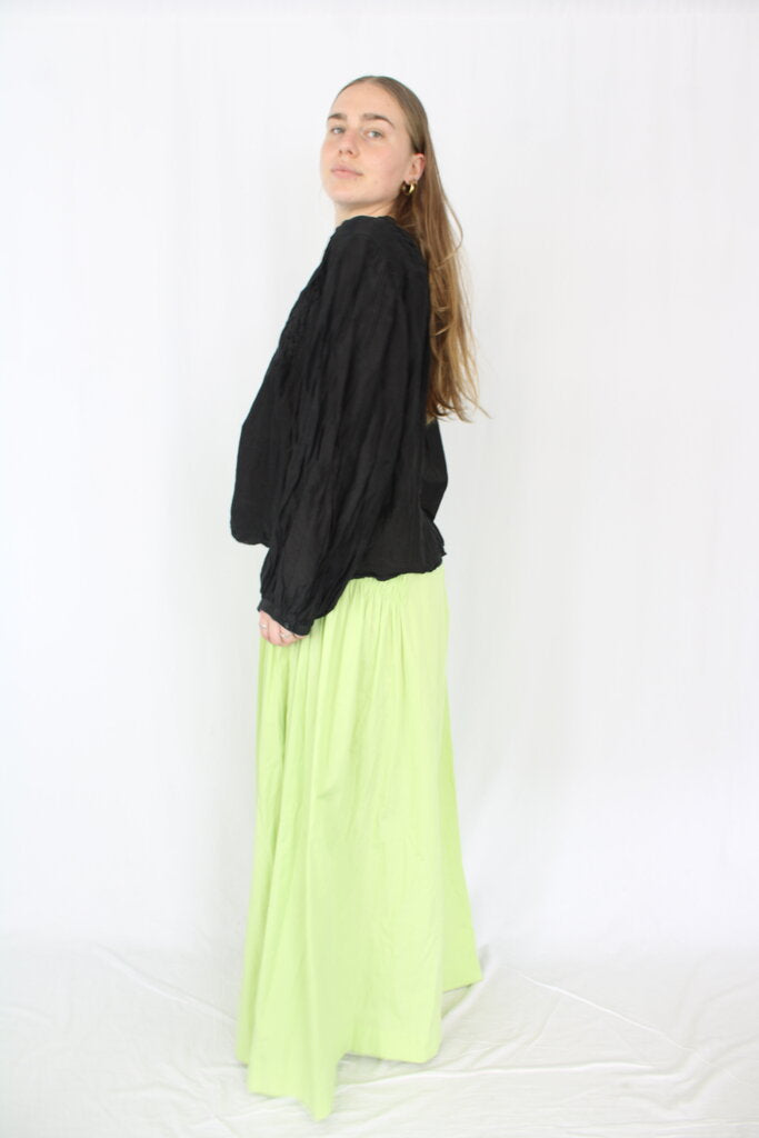 S/W/F - Gathered Green Skirt