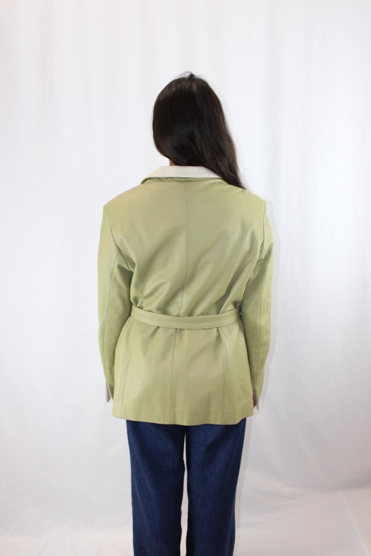 Peruzzi - Leather Jacket With Tie