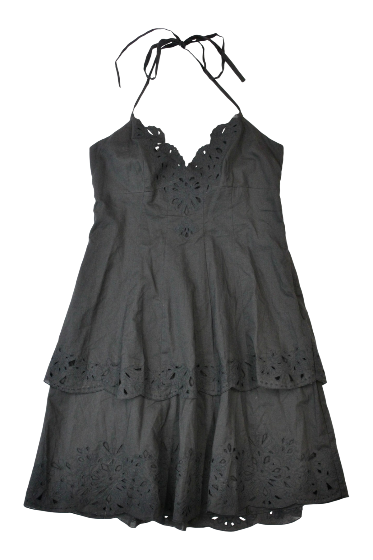 Karen Millen - Broderie Anglaise Halter Dress