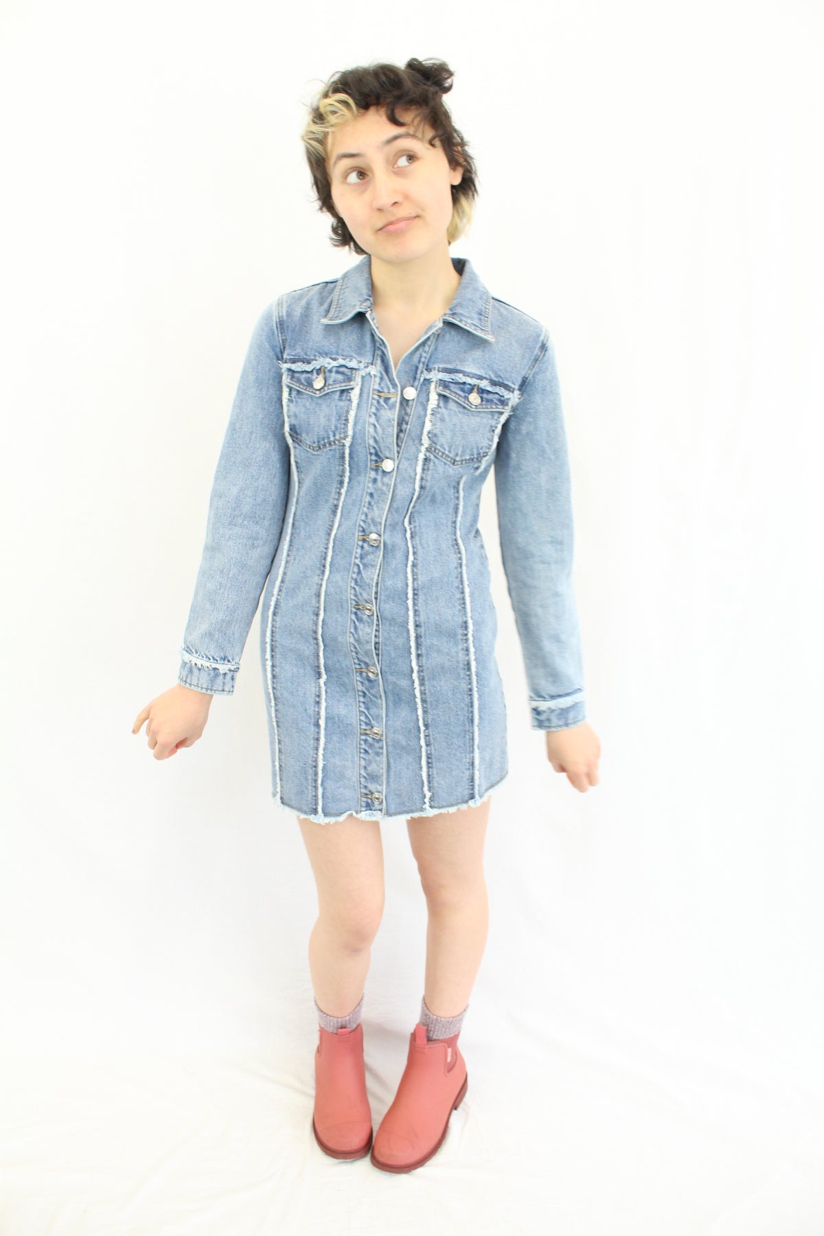 Ena Pelly - Denim Mini Dress