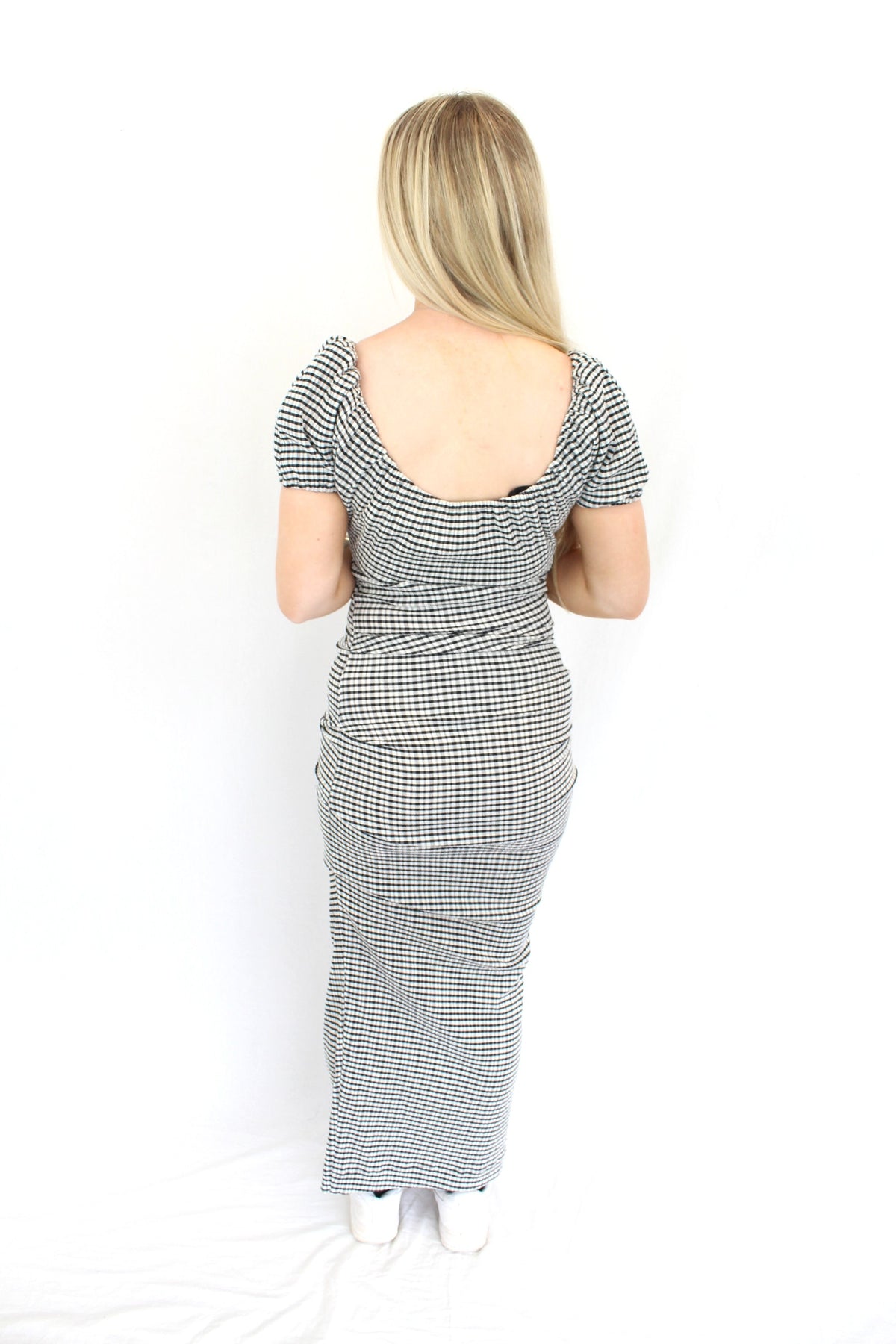 Ruby - Checked Maxi Dress