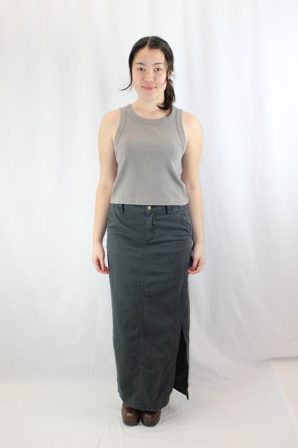 Thrills - Denim Maxi Skirt