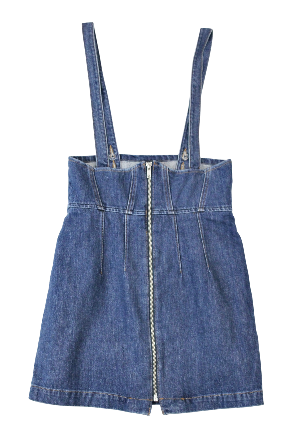Reformation - Denim Overall Skirt