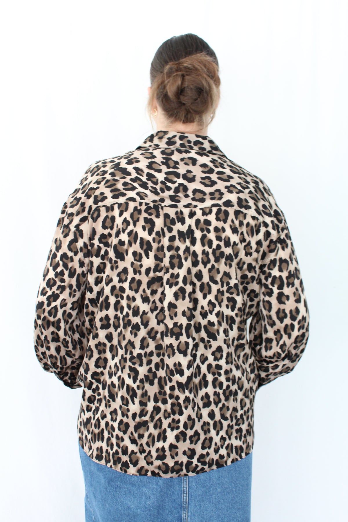 stories be told. - Leopard Button Up