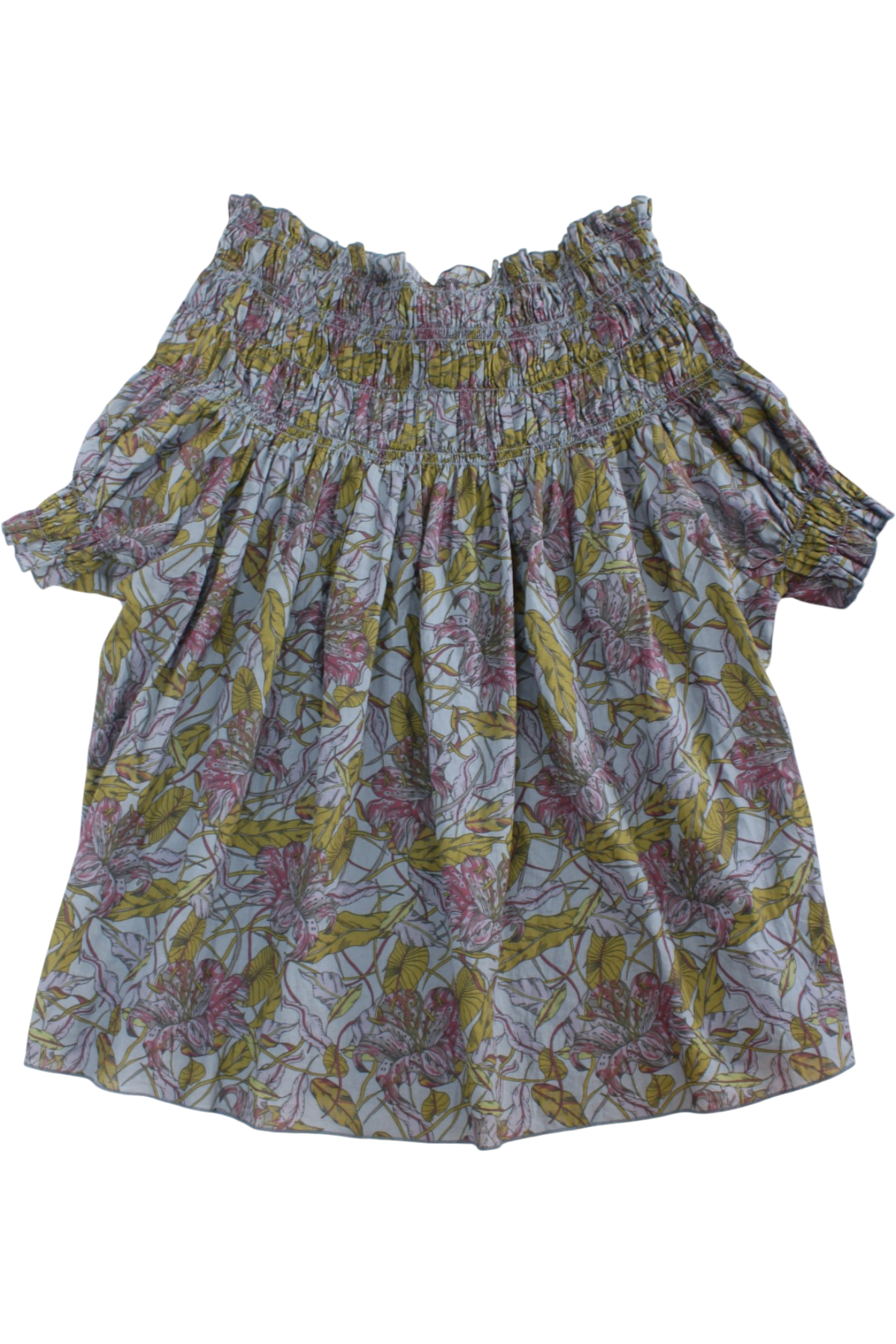 Karen Walker - Shirred Floral Blouse
