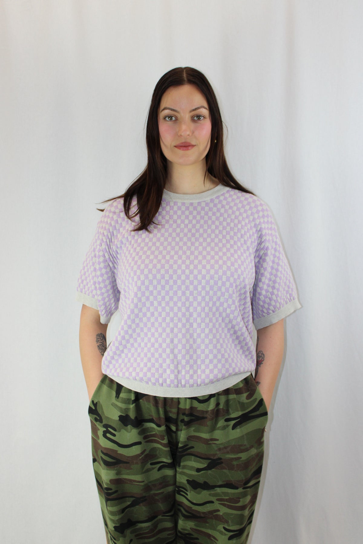 Kowtow - Checkerboard Knit Tee