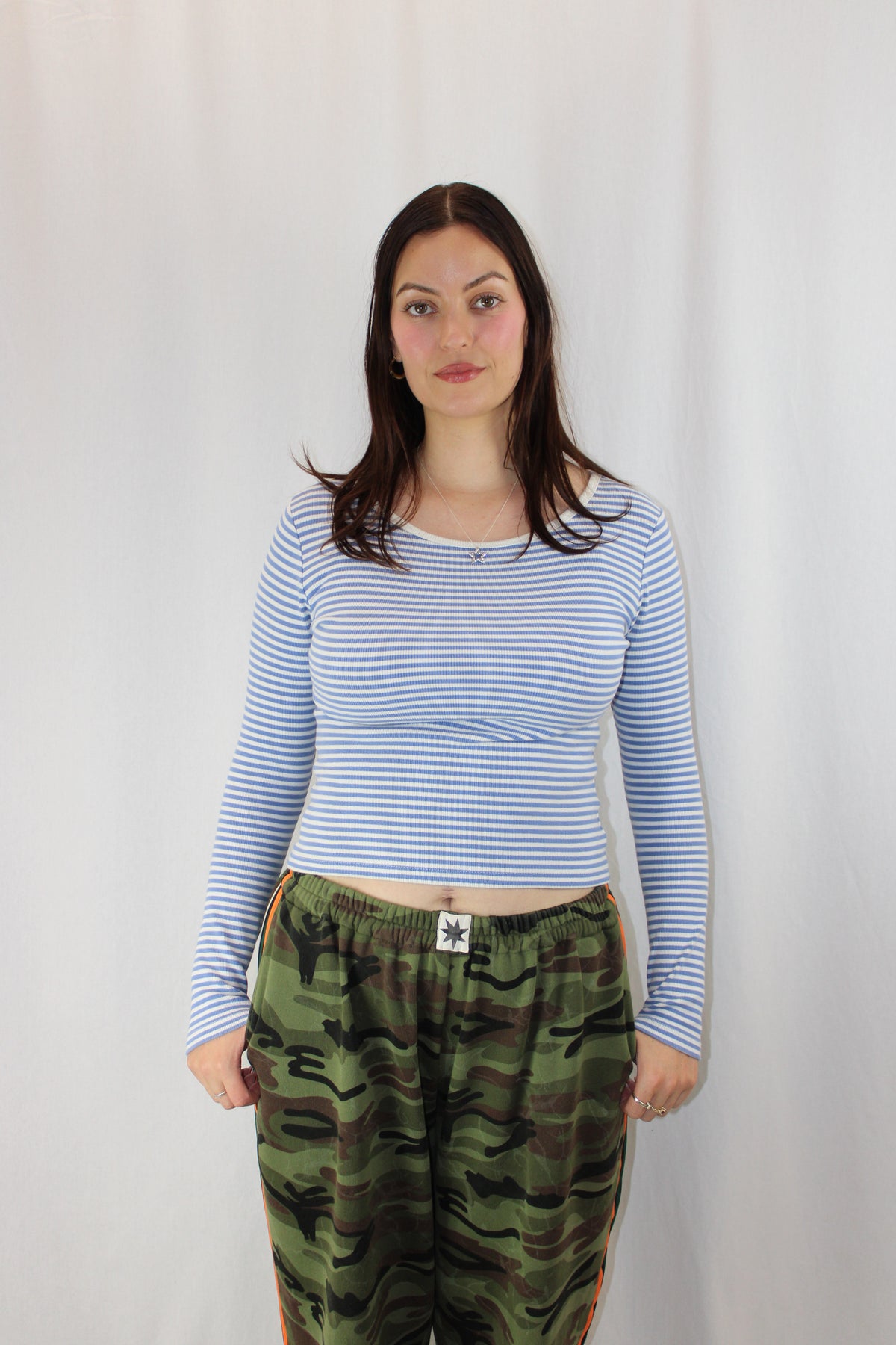Locale - Striped Ribbed Top