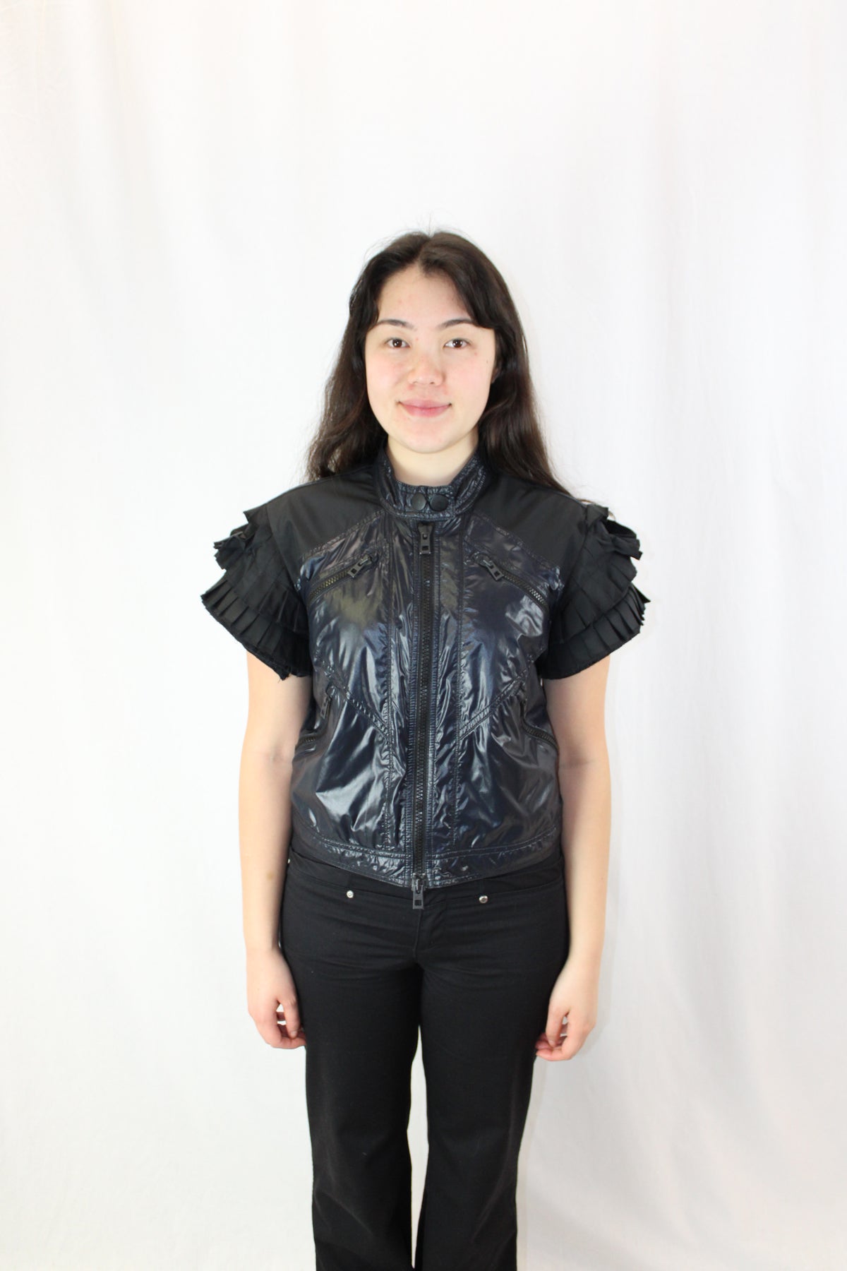 Adidas x Stella McCartney - Crop Ruffle Jacket