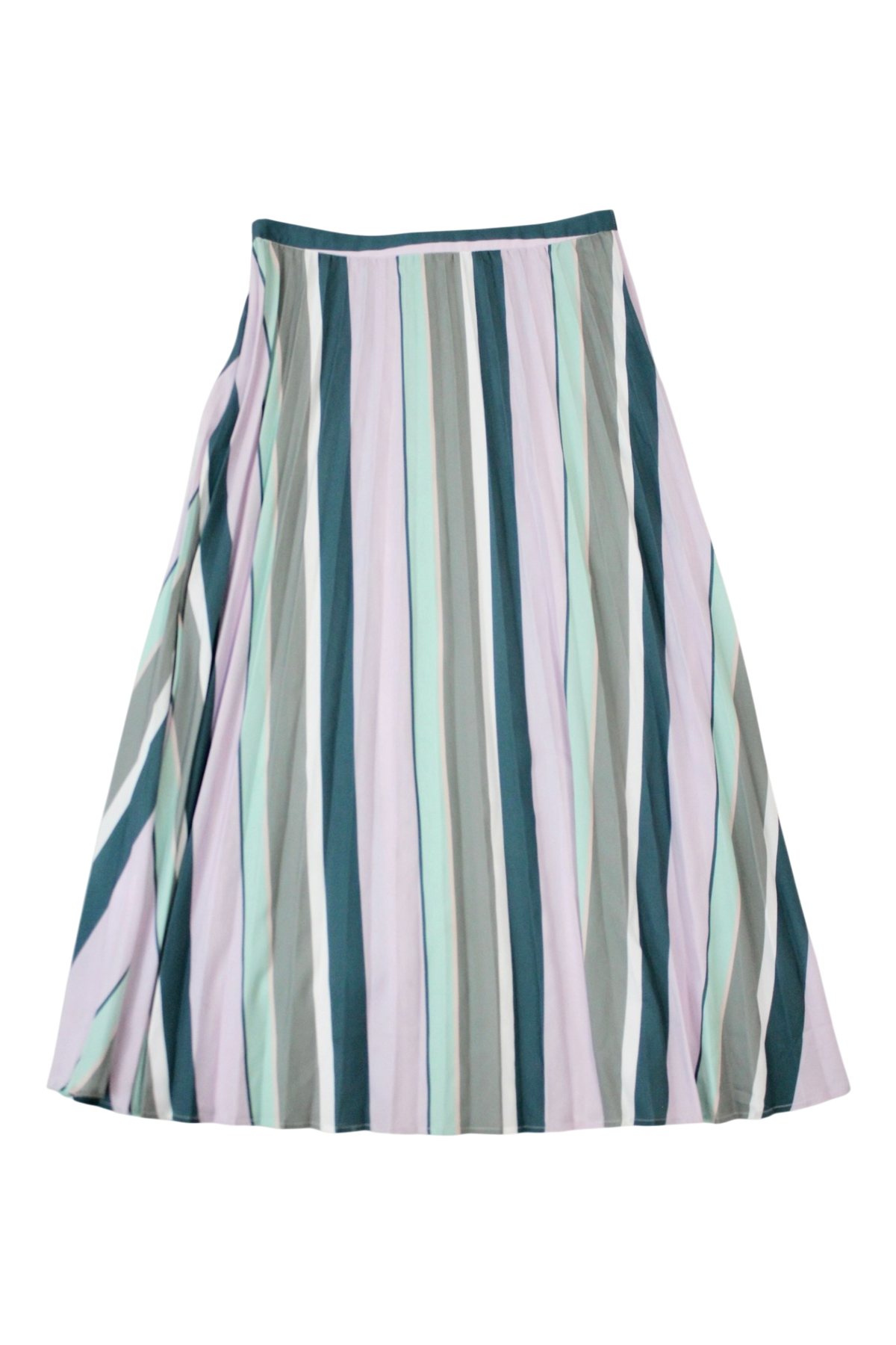 Superette - Stripe Satin Midi Skirt