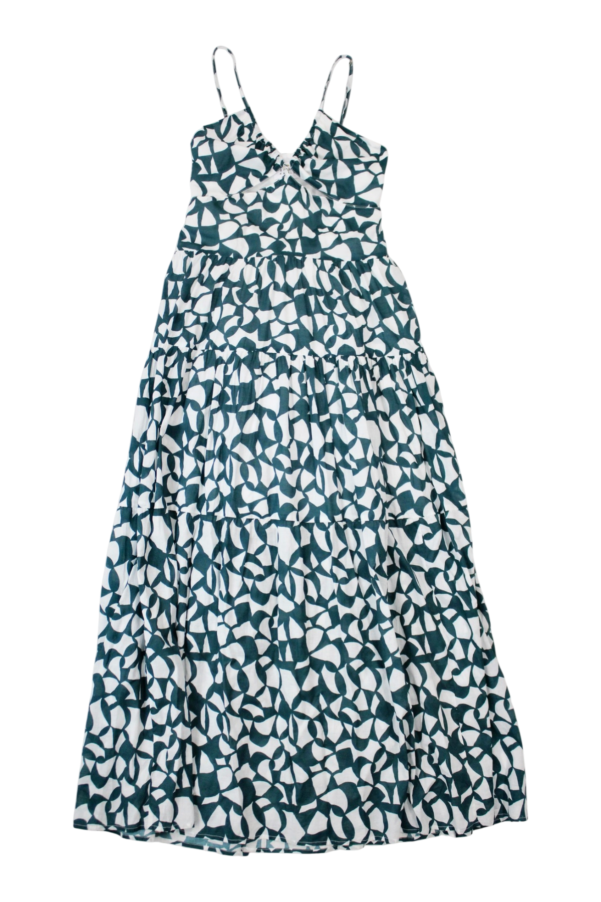 Bird & Knoll - Patterned Cut-Out Dress