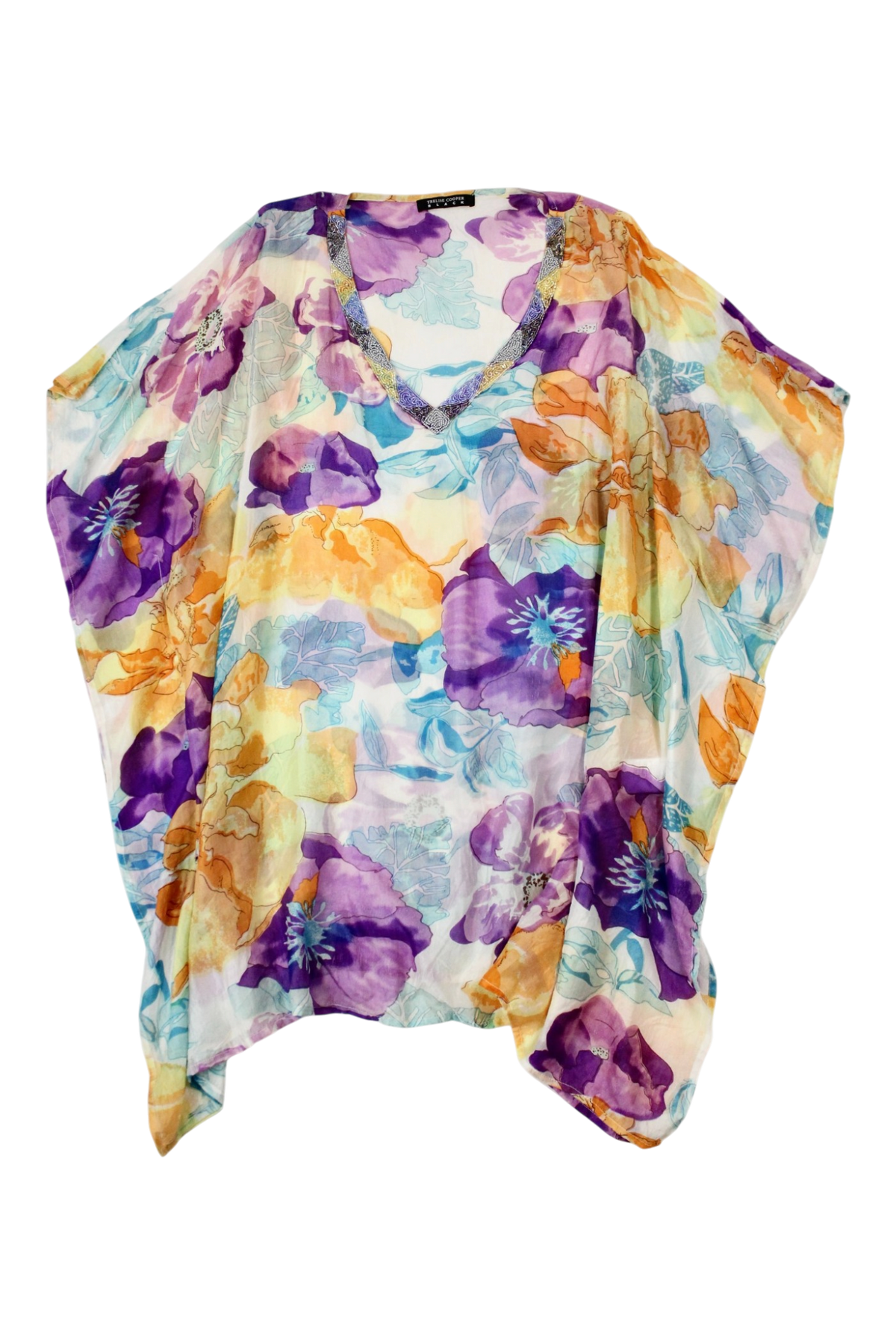 Trelise Cooper BLACK - Rainbow Silk Kaftan