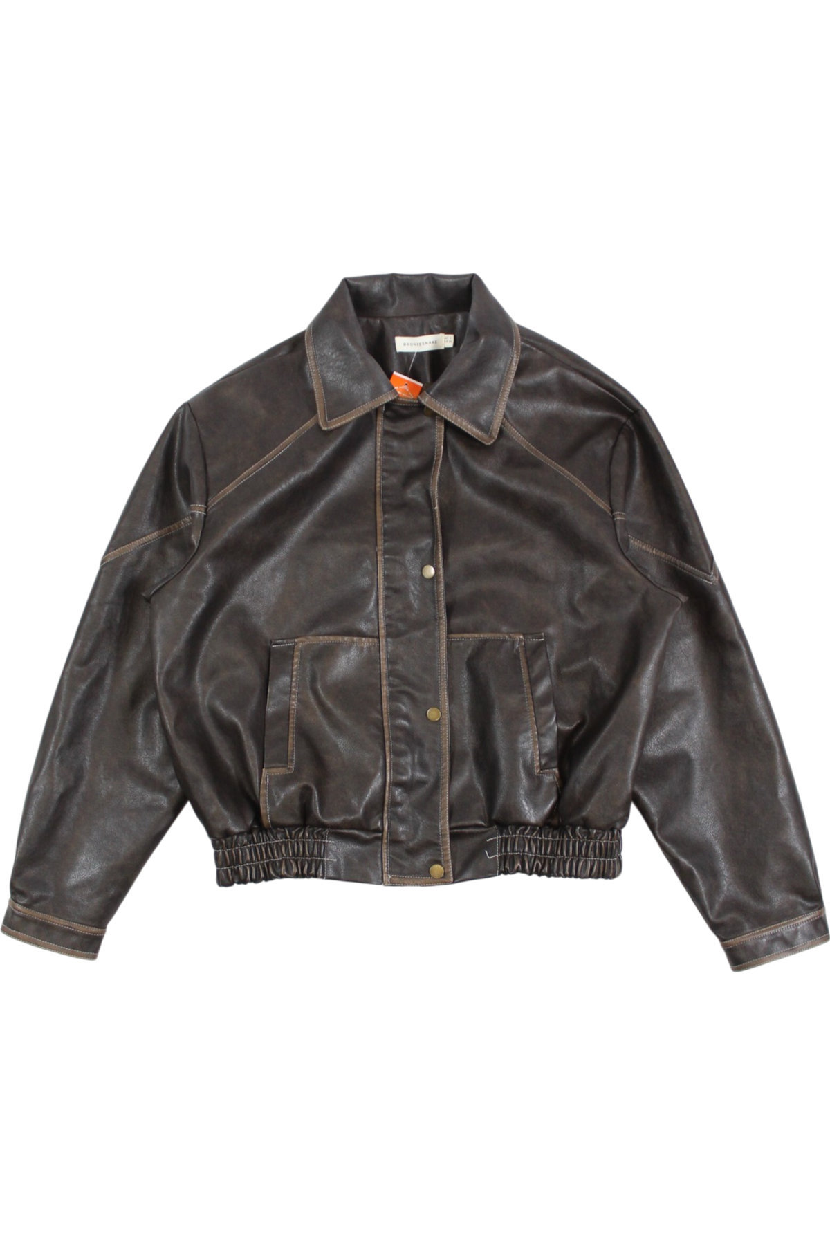 bronzesnake - Faux Leather Jacket