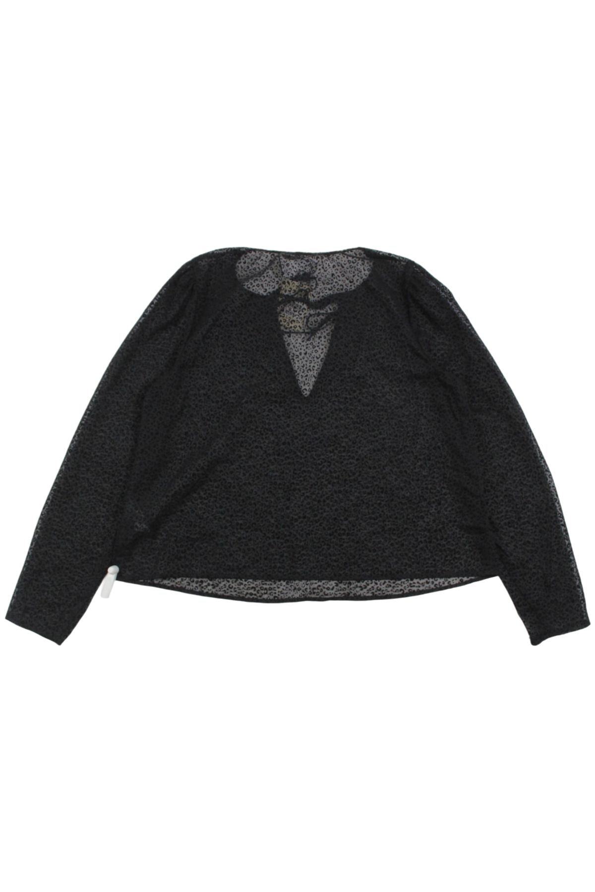 the east order - Sheer Leopard Print Top