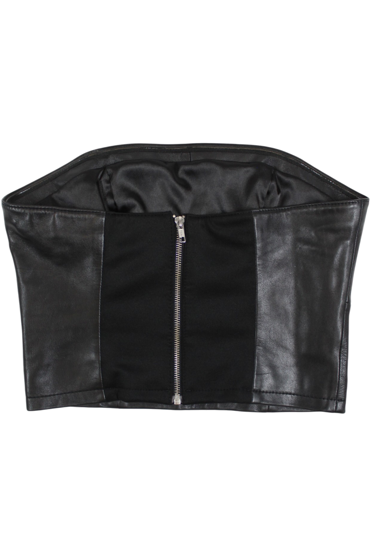 oval square - Leather Boob Tube