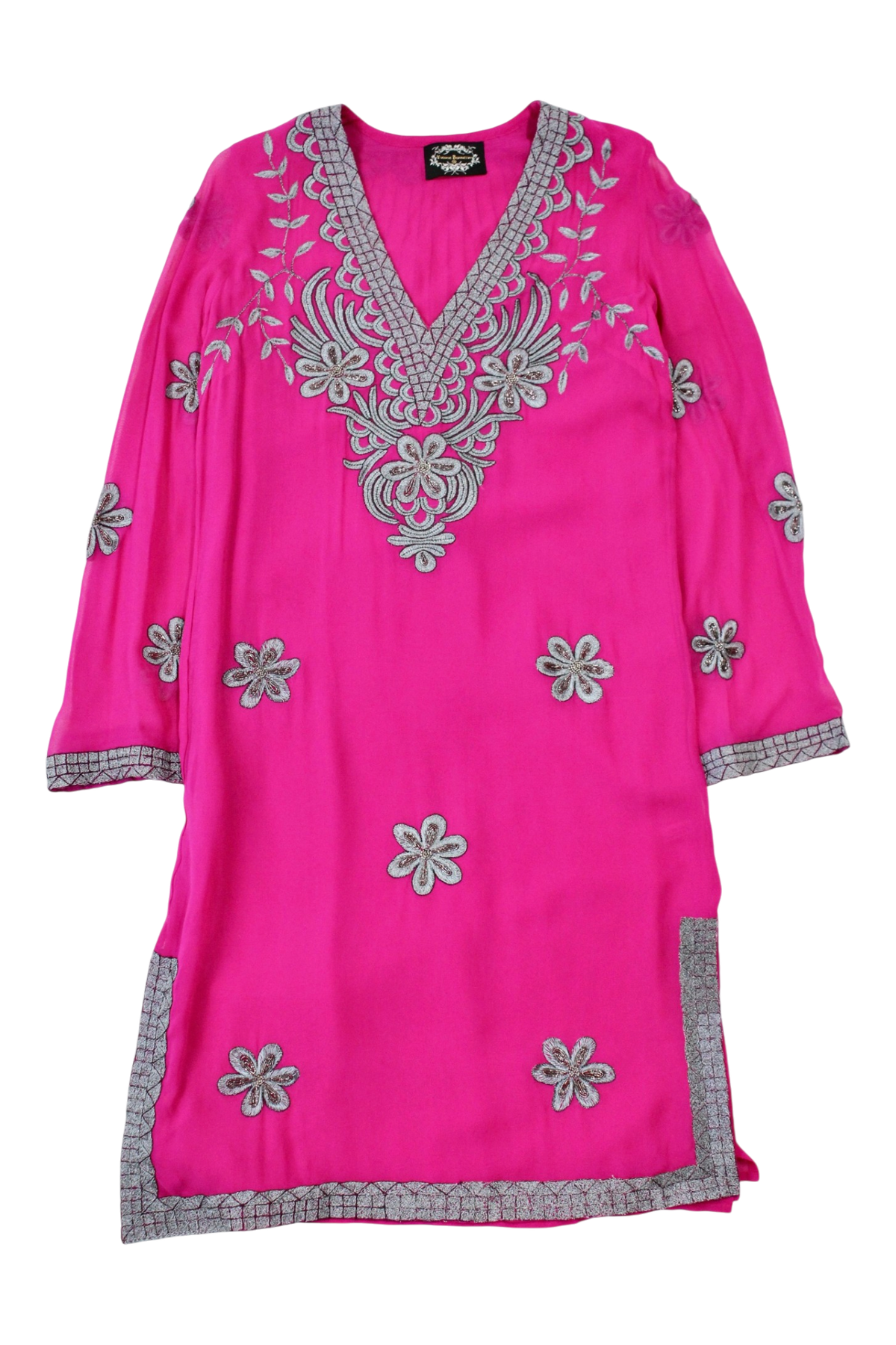 Yvonne Bennetti - Embroidered Silk Tunoc