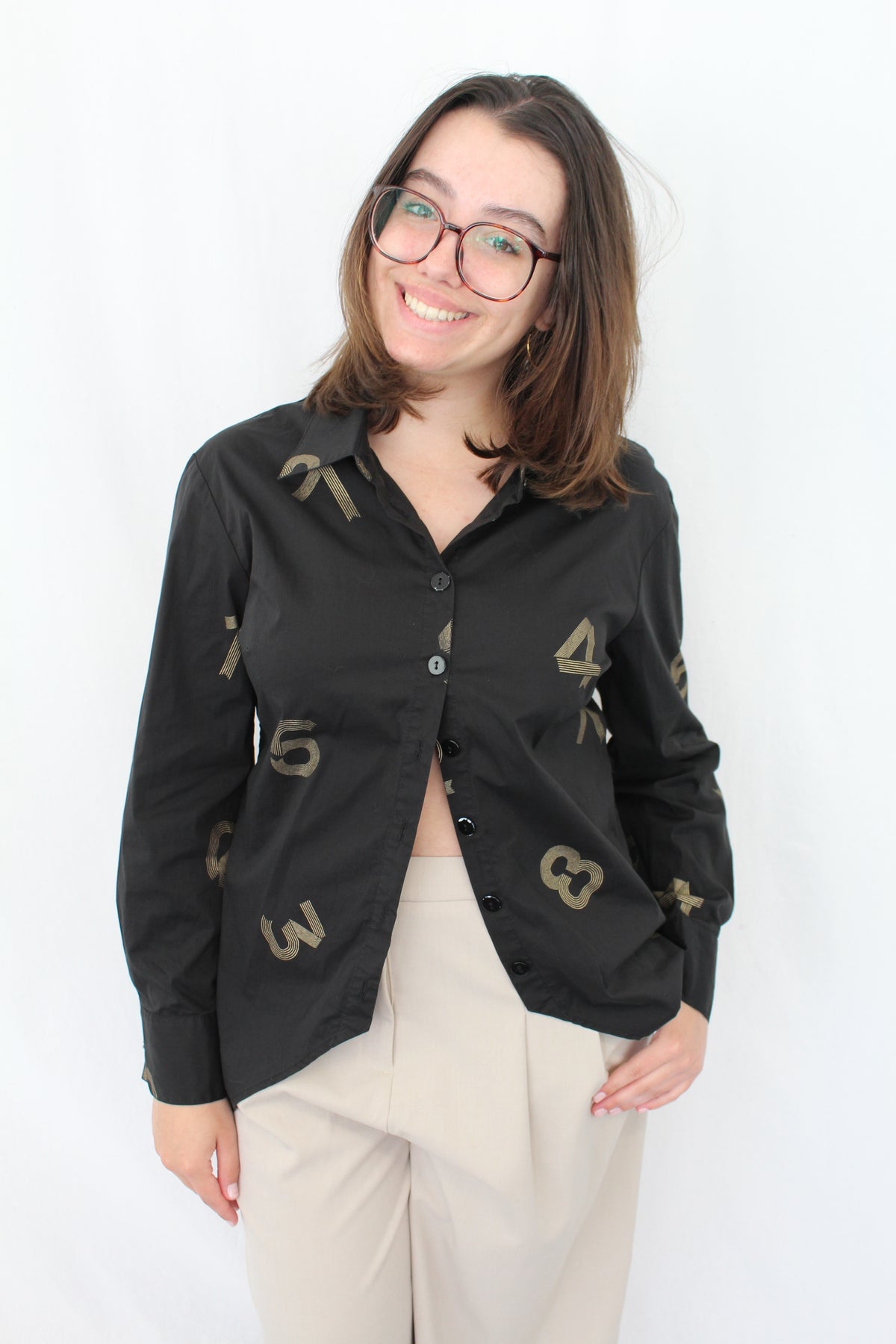 Toby - Number Button Up