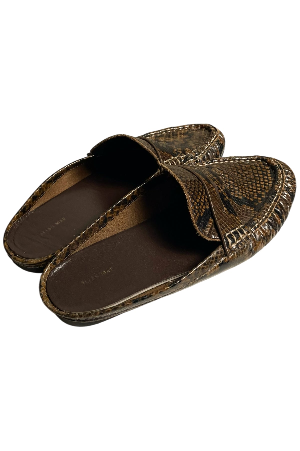 Alias Mae - Snakeskin Loafer Mule