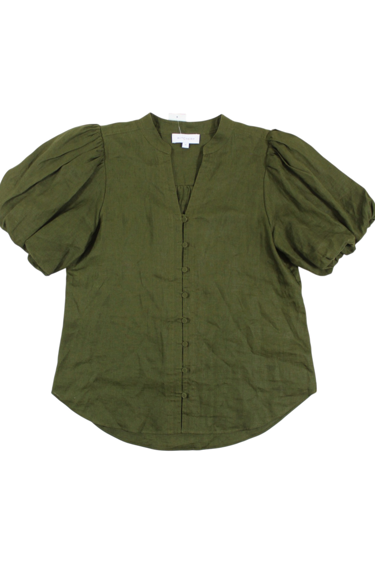 Witchery - Linen Puff Sleeve Top