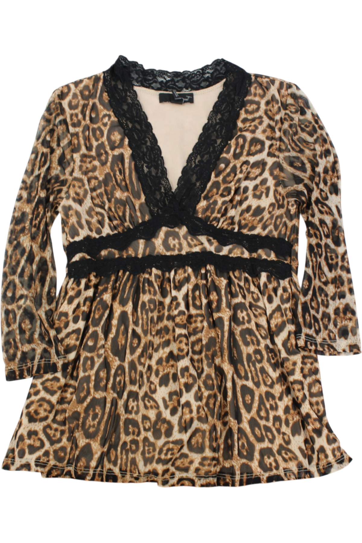 SBetro - Vintage Leopard Lace Top