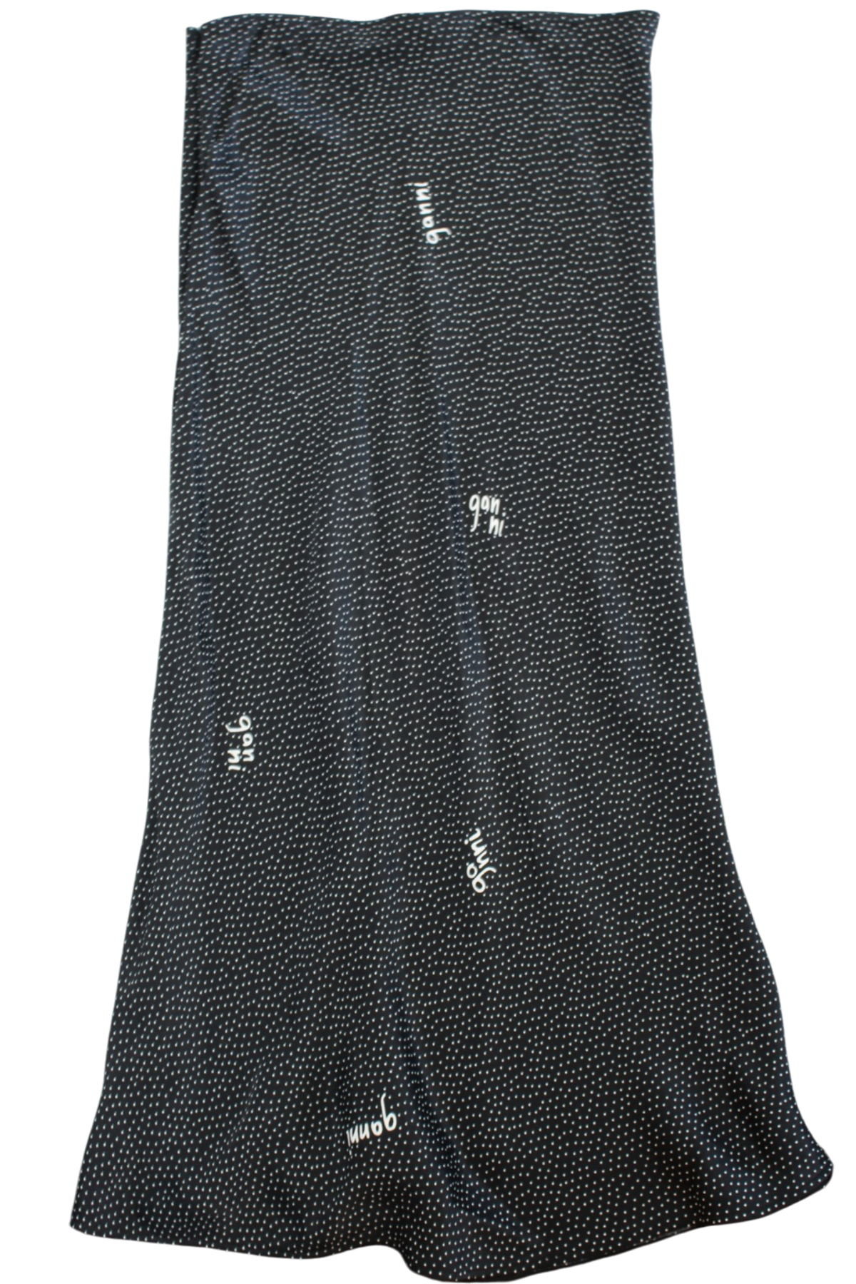 Ganni - Polka Logo Maxi Skirt