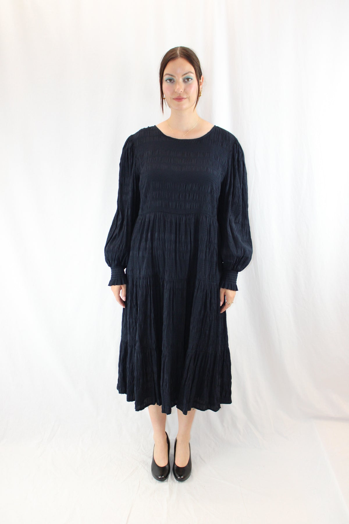 Seeking Lola - Shirred Midi Dress