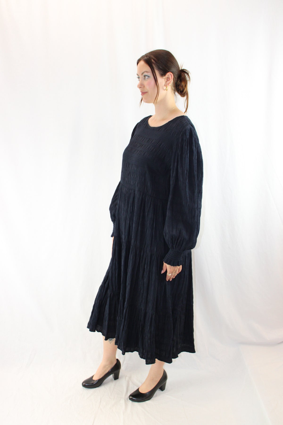 Seeking Lola - Shirred Midi Dress
