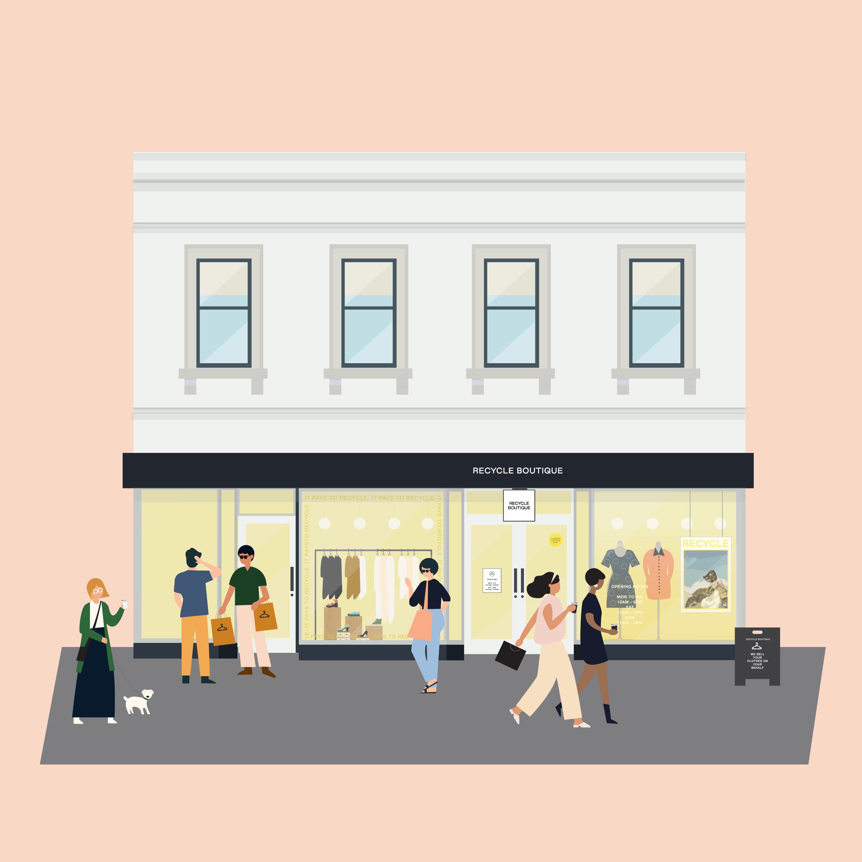 Illustration of our Dunedin store