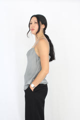 Silk Laundry - Houndstooth Silk Cami