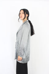 Silk Laundry - Houndstooth Silk Blazer