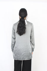 Silk Laundry - Houndstooth Silk Blazer