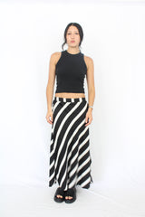 Whistle - Striped Satin Skirt