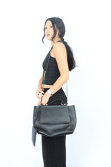 Karen Walker - Black Leather Crossbody Bag