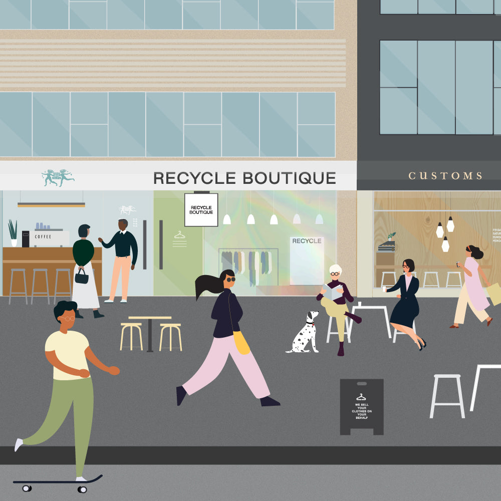 Illustration of our Ghuznee Street Wellington store