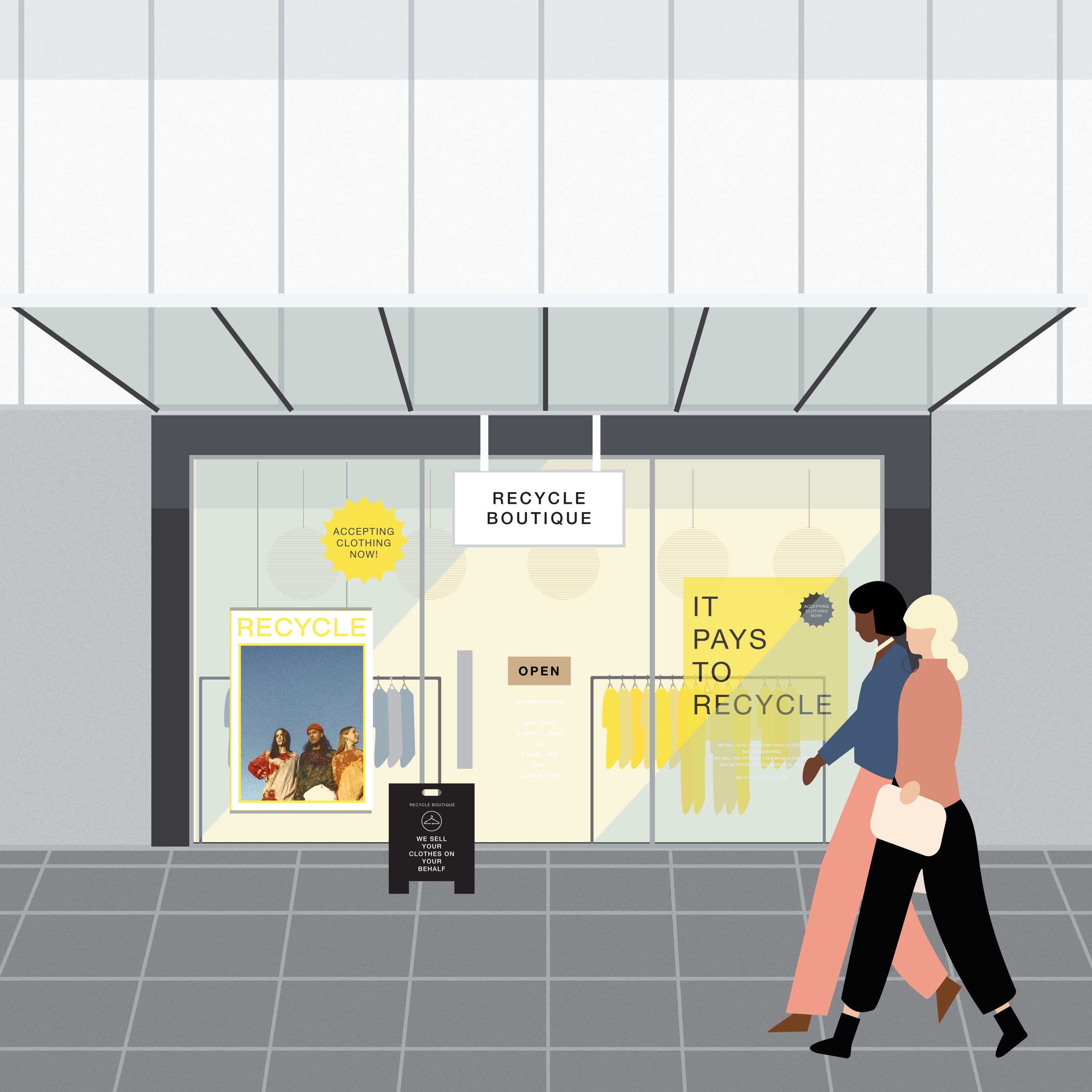 Illustration of our Newmarket Auckland store