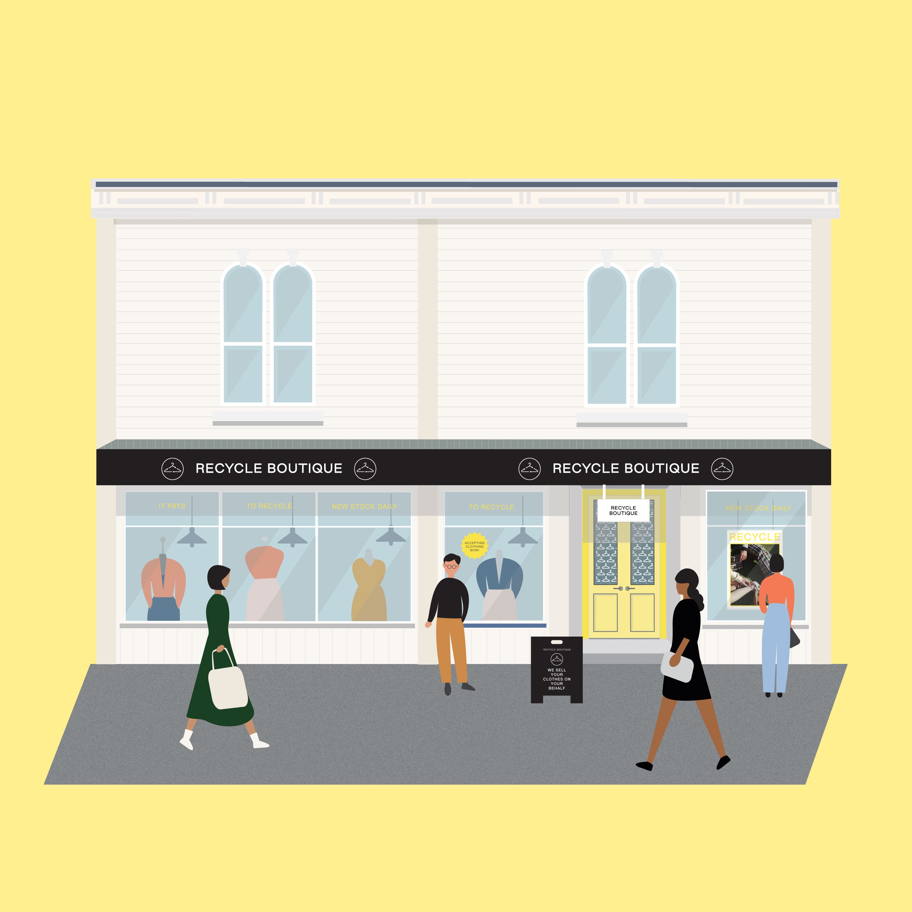 Illustration of our Vivian Street, Wellington store