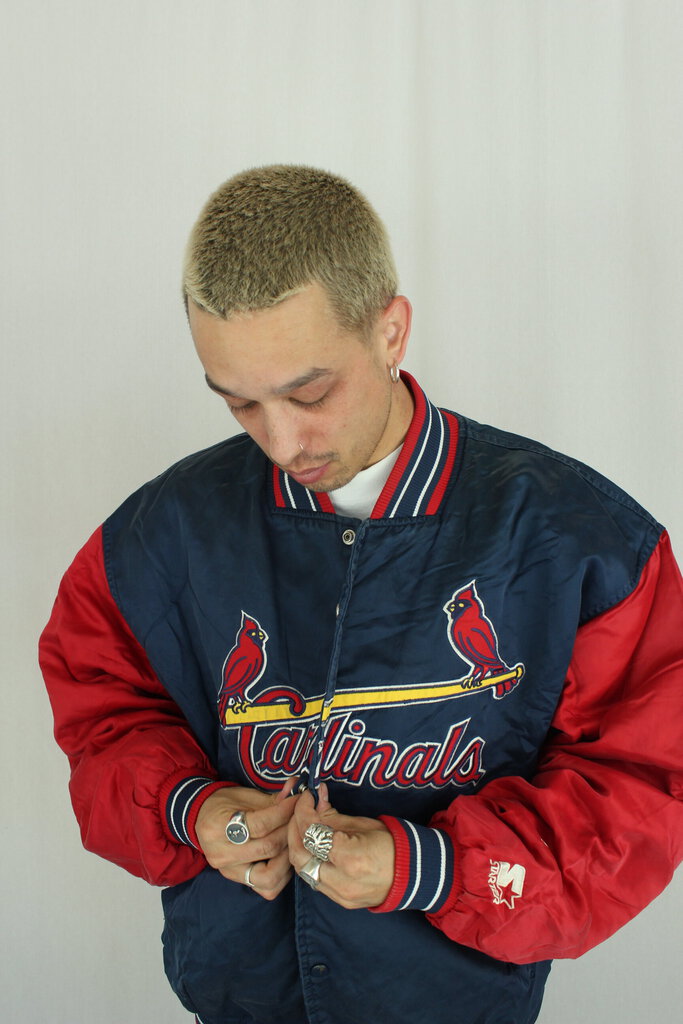 St. Louis Cardinals Baseball Bomber Leather Jacket - RockStar Jacket